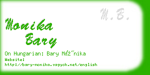 monika bary business card